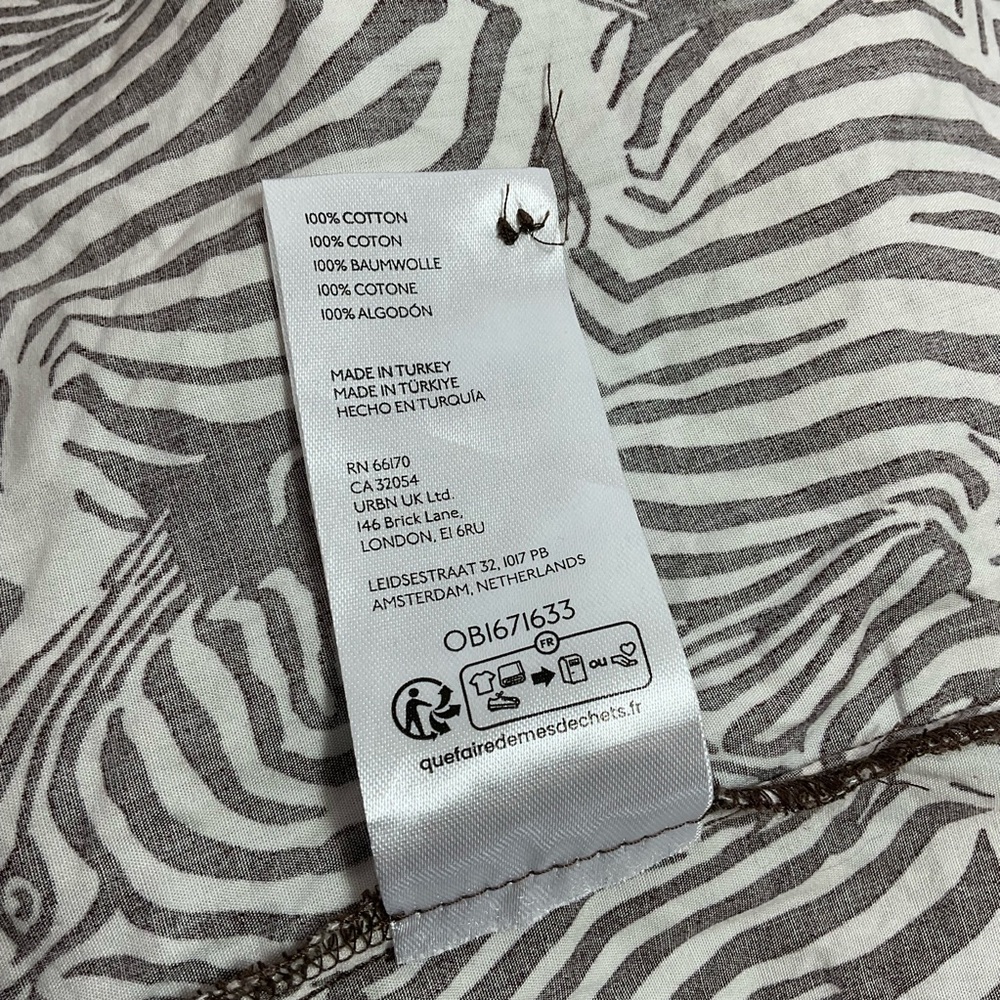Anthropologie Maeve Bettina Dress Tiered zebra Print Buttondown Shirt Dr… - Picture 12 of 13